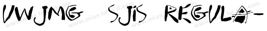 UWJMG3 (SJIS) Regula字体转换